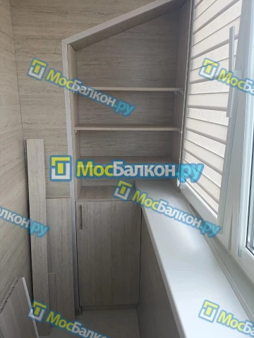Шкаф на балкон купить в Щербинке на заказ недорого от МосБалкон