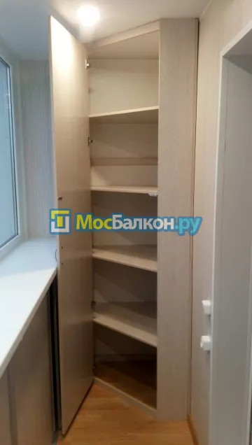 Шкаф на балкон купить в Щербинке на заказ недорого от МосБалкон