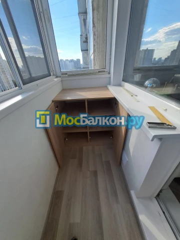 Шкаф на балкон купить в Щербинке на заказ недорого от МосБалкон