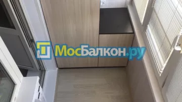 Шкаф на балкон купить в Щербинке на заказ недорого от МосБалкон