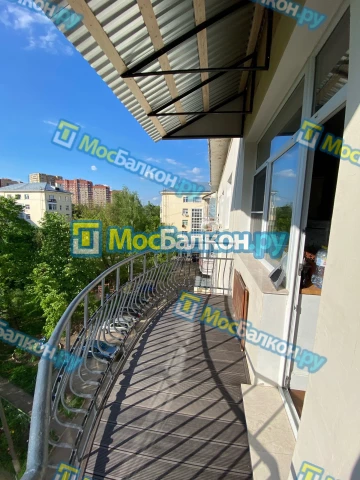 Крыша на балконе в Щербинке монтаж и ремонт по выгодной цене от МосБалкон