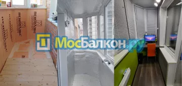 Заказать балкон в Щербинке цена от 1320 руб | Остекление балконов и лоджий МосБалкон
