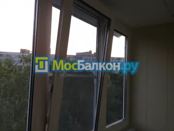 Отделка балкона и лоджии пластиковыми ПВХ панелями в Щербинке от компании МосБалкон