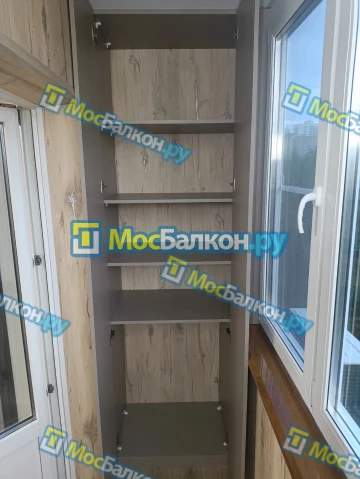 Шкаф на балкон купить в Щербинке на заказ недорого от МосБалкон