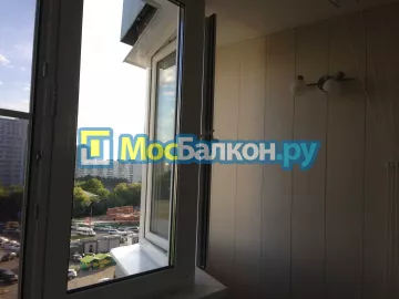 Отделка балкона и лоджии пластиковыми ПВХ панелями в Щербинке от компании МосБалкон