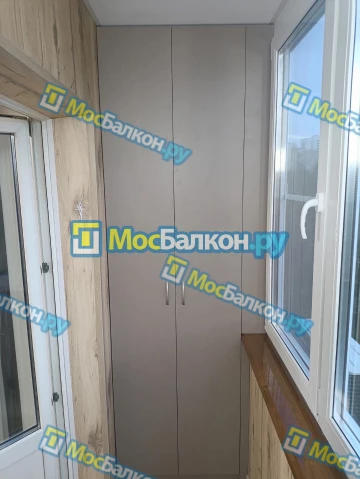 Шкаф на балкон купить в Щербинке на заказ недорого от МосБалкон