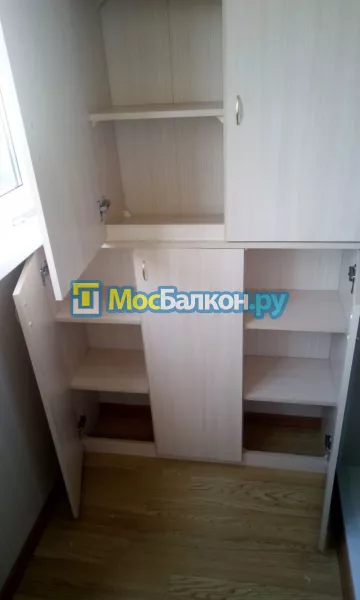 Шкаф на балкон купить в Щербинке на заказ недорого от МосБалкон