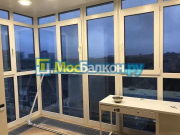 Отделка балкона и лоджии пластиковыми ПВХ панелями в Щербинке от компании МосБалкон