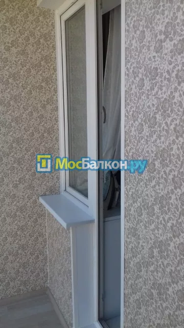 Отделка балкона и лоджии пластиковыми ПВХ панелями в Щербинке от компании МосБалкон