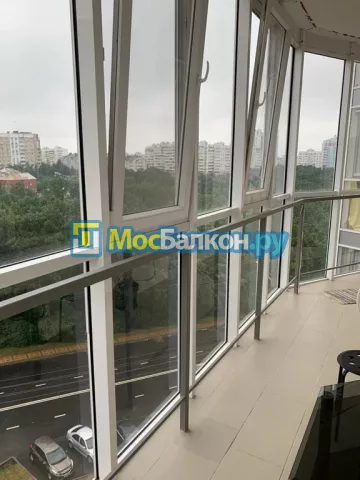 Отделка балкона и лоджии пластиковыми ПВХ панелями в Щербинке от компании МосБалкон