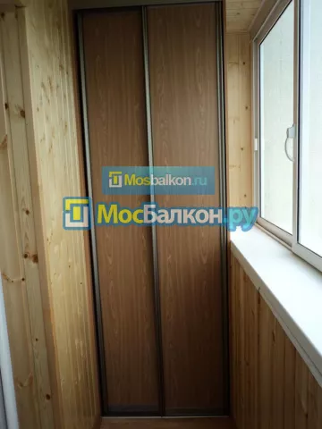 Шкаф на балкон купить в Щербинке на заказ недорого от МосБалкон