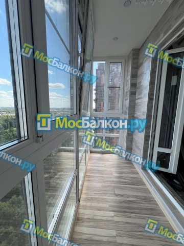 Панорамное остекление заказать под ключ по выгодной цене в Щербинке от компании МосБалкон