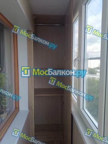 Шкаф на балкон купить в Щербинке на заказ недорого от МосБалкон