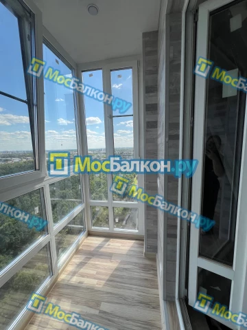 Панорамное остекление заказать под ключ по выгодной цене в Щербинке от компании МосБалкон