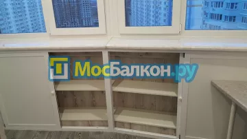 Шкаф на балкон купить в Щербинке на заказ недорого от МосБалкон